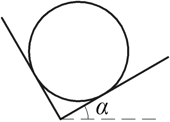 Однородный шар диаметром 4 весит 256. Давление шара на наклонную плоскость. На двух взаимно перпендикулярных гладких наклонных. Регулируемый угол давления шара. Однородный шар весом 30н опирается на две плоскости.