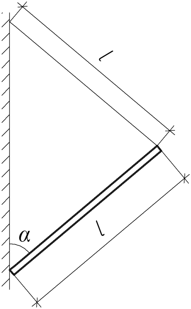 Однородный стержень длиной 1 м лежит на гладкой горизонтальной поверхности стола